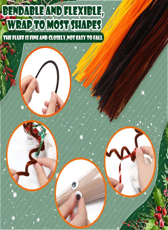 SilTriangle 100 Sets Christmas Hot Cocoa Bar Supplies DIY Claus Reindeer Cone Cellophane Bag Hot Chocolate Bar Popcorn Marshmallow Treat Cone Bags Christmas Party Favor - Image 3